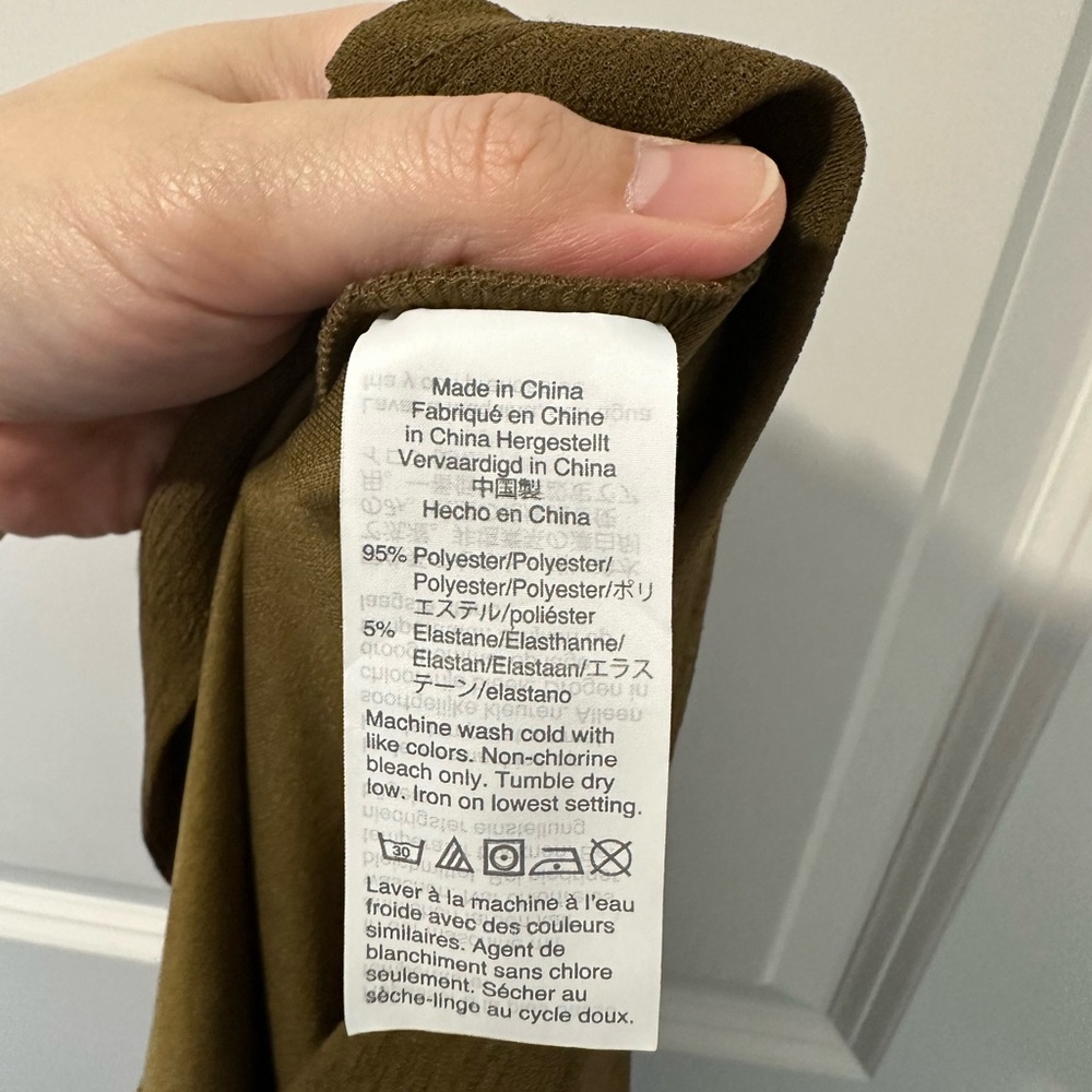Thread & Texture/Madewell Olive Green Button-Down Dress - Picture 5 of 5